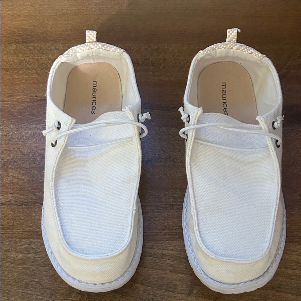 Maurices Cream Casual Loafers